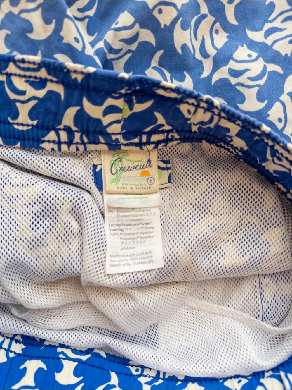 GUC J. Crew  Crewcuts swim trunks 6 lot of 2 blue green